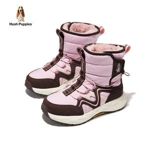 儿童棉鞋 暇步士童鞋 保暖女童加绒户外棉靴软底运动鞋 3M新雪丽