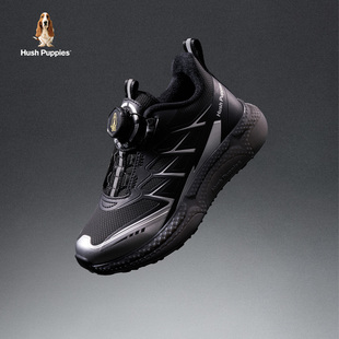 暇步士童鞋儿童运动鞋冬加绒保暖黑色休闲跑步软底防滑男童椰子鞋