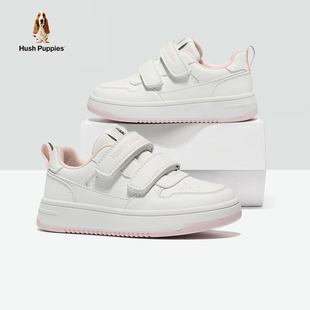 软底暴走学生中大童跑步休闲运动鞋 女童板鞋 儿童小白鞋 暇步士童鞋