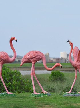 火烈鸟庭院户外园林景观仿真动物