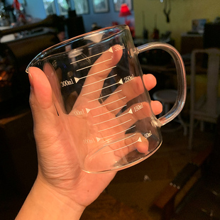耐高温~极冷极热~都可用~液体量杯 厨房烘焙量具带刻度玻璃杯牛奶