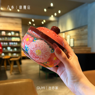 抗拒不了的黛粉色炖盅~家用瓦罐汤炖罐陶瓷带盖隔水炖罐蒸蛋容器