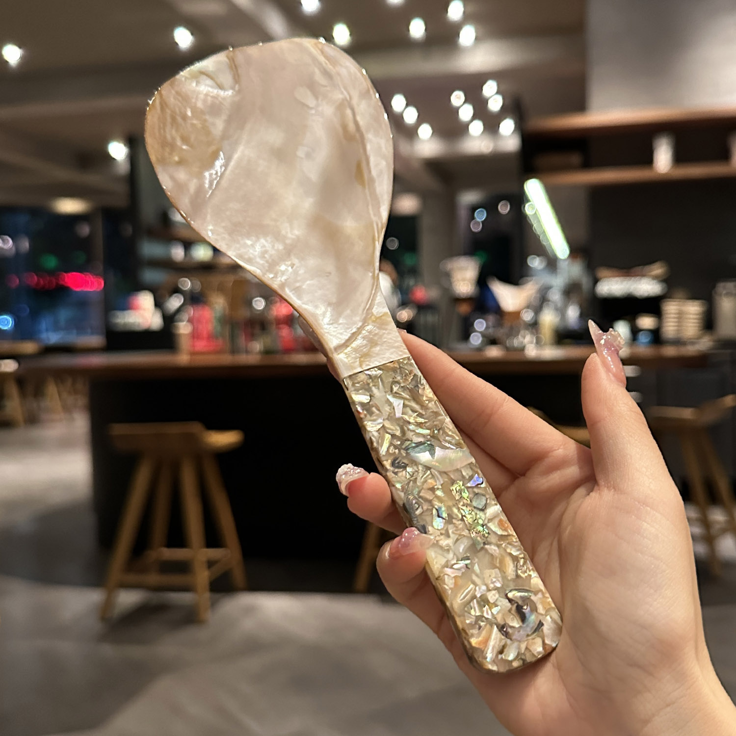 东南亚贝壳饭勺家用摆件餐具