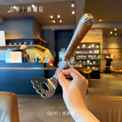 胡桃木304不锈钢土豆泥压泥神器按压器捣泥蛋辅食捣碎碾压工具勺