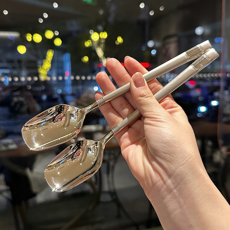 出口18/10不锈钢吃饭勺子喝汤