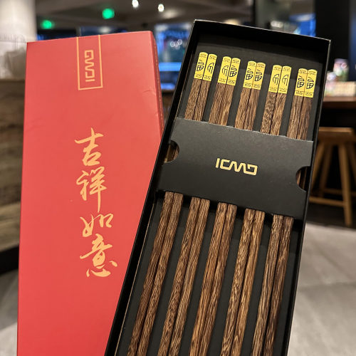 家用红木筷套装实木筷子木质餐具