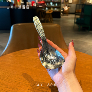 纯钛高端家用公用勺分餐勺吃面喝汤勺盛粥勺子 勺子 真 很少见