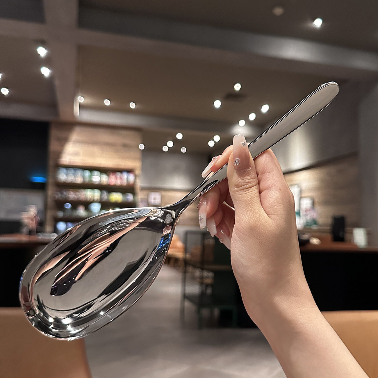 实物绝了！18/10不锈钢三倍加厚分餐勺子沙拉勺子公用勺公勺酒店,餐饮具,西餐勺,淘宝优惠券,粉丝福利购,淘宝优惠卷