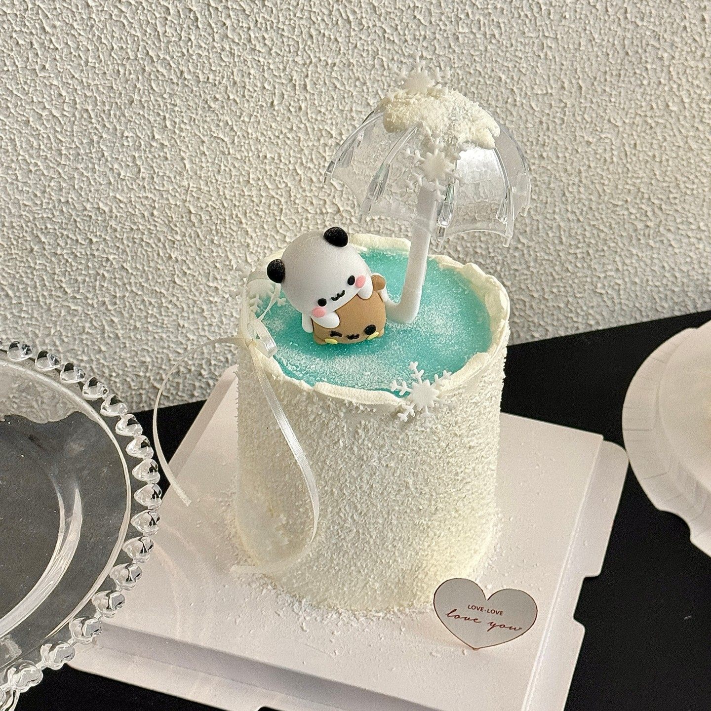 2.14情人节一二布布蛋糕装饰摆件透明小雨伞爱心卡片烘焙装扮插件,节庆用品/礼品,节日装扮用品,淘宝优惠券,粉丝福利购,淘宝优惠卷