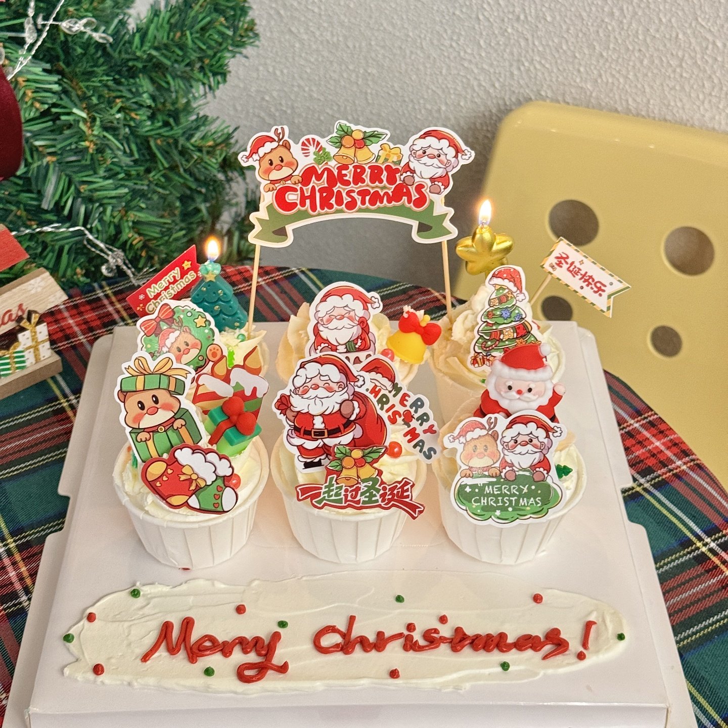 2026圣诞节圣诞背礼包老人纸杯蛋糕装饰插牌圣诞树五角星蜡烛装扮,节庆用品/礼品,节日装扮用品,淘宝优惠券,粉丝福利购,淘宝优惠卷