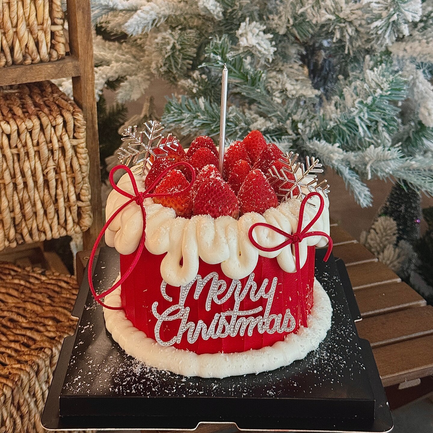 2026圣诞节雪花蛋糕装饰水钻MerryChristmas插件圣诞快乐烘焙装扮