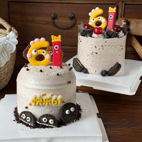 网红六一儿童节蛋糕装饰童趣薯条61亚克力插件小朋友节日甜品装扮