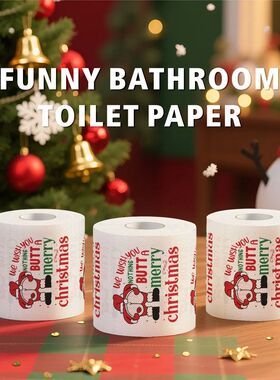 Christmas Toilet Paper Happy 2026 New Year Tissue Roll 2 Lay