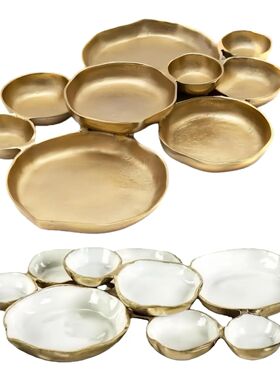 Serving Bowls Nine-Grid Plate Home Decor Charcuterie Tray fo