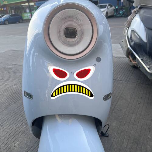 Motorcycle stickers Smiling Face Ghost Decal waterproof and