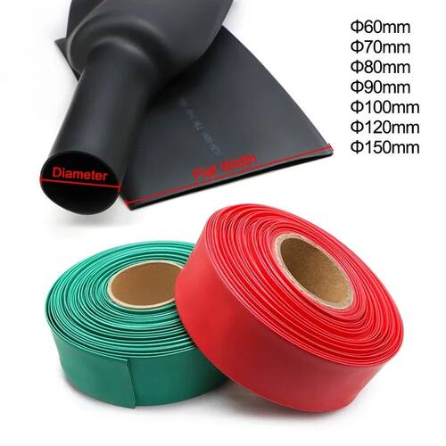 1m Heat Shrink Tube Diameter 60 70 80 90 100 120 150 mm 2:1