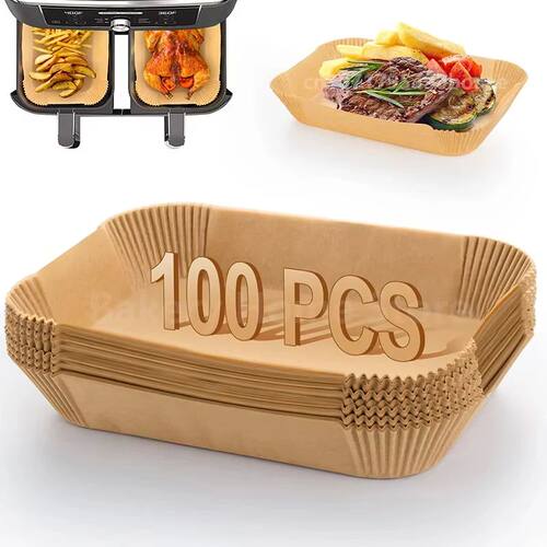 Rectangle Disposable Airfryer Baking Paper Liner Waterproof
