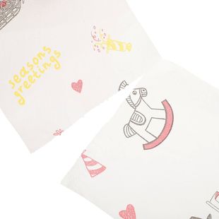 4 Rolls Printed Christmas Toilet Tissue Eco Friendly No Fluo