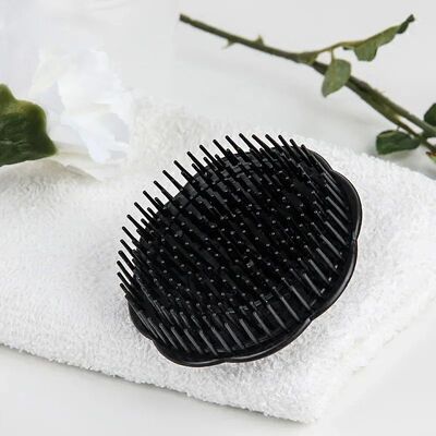 1pcs Black Hair Comb Scalp Massagers Round Comb Women Men Sh