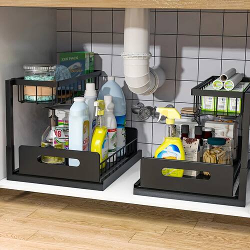 Under Sink Organizers And Storage Under Sink Organizer Slide