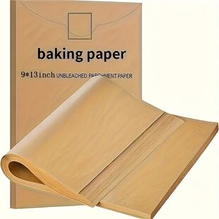 50/200pcs Pre-Cut Parchment Paper Baking Sheets Non-Stick Ha