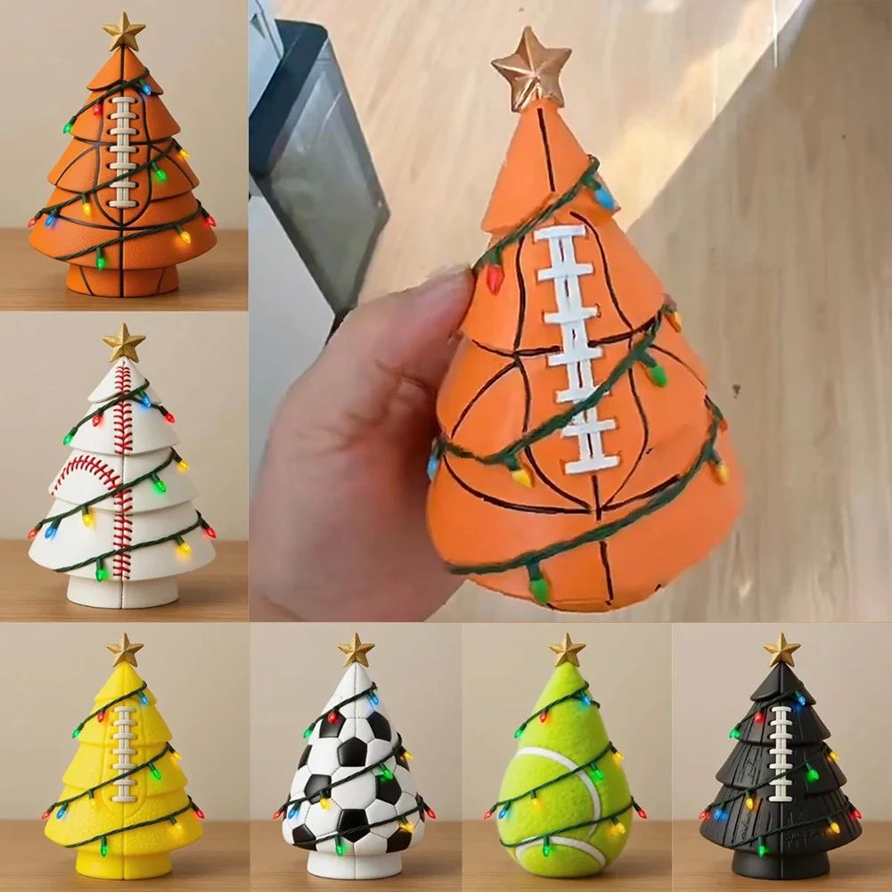 For Christmas Decoration Football Theme Xmas Tree with Light