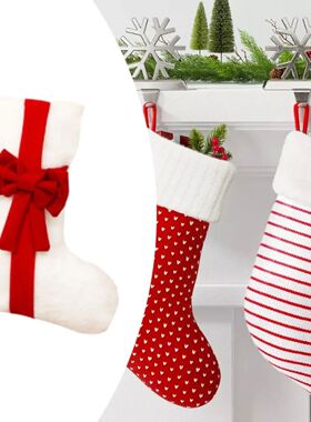 Velvet Christmas Stockings Xmas Stockings for Gifts Candy Fi