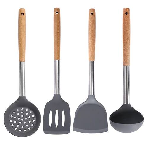 Silicone Cooking Utensil Set Heat Resistant Non Stick Cookwa