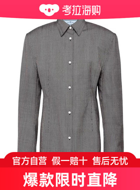 Prada 单排扣细条纹羊毛休闲夹克 P564OH14XISOOO