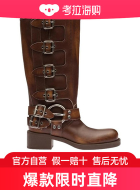 Miu Miu 徽标高跟短筒靴 5W792D3F33FM050