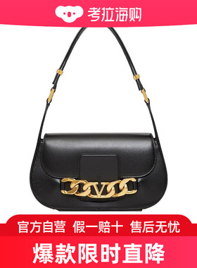 Valentino 黑色VLOGO 链条细节单肩包 1W2B0K80ZHF