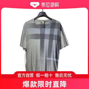 男士 格纹圆领T恤 巴宝莉 Burberry 3860195