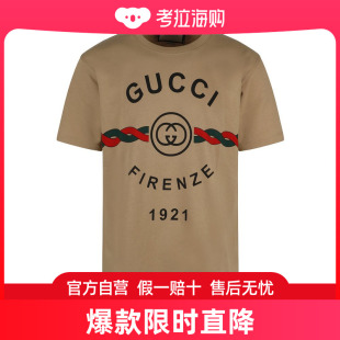 圆领短袖 Gucci 男士 548334XJD7T 古驰 T恤