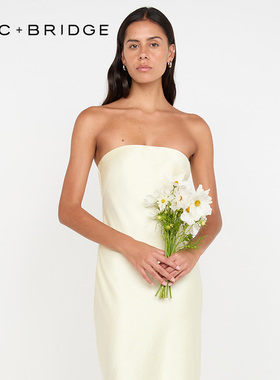 BECBRIDGE AUSTEN婚礼轻礼服抹胸拉链鱼尾优雅长款连衣裙BM-12794