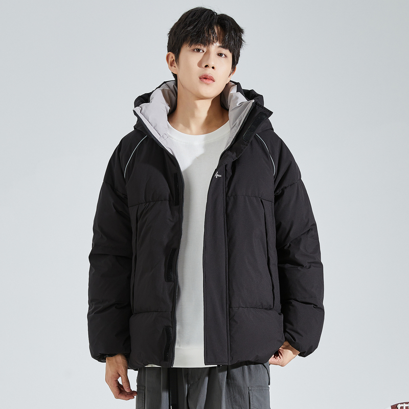 唐狮90绒短款连帽羽绒服冬季新