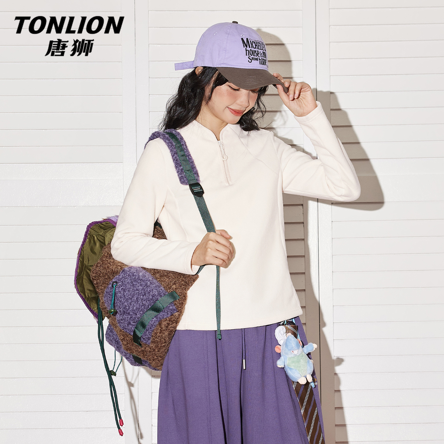 唐狮加绒卫衣女2025新款冬季加厚