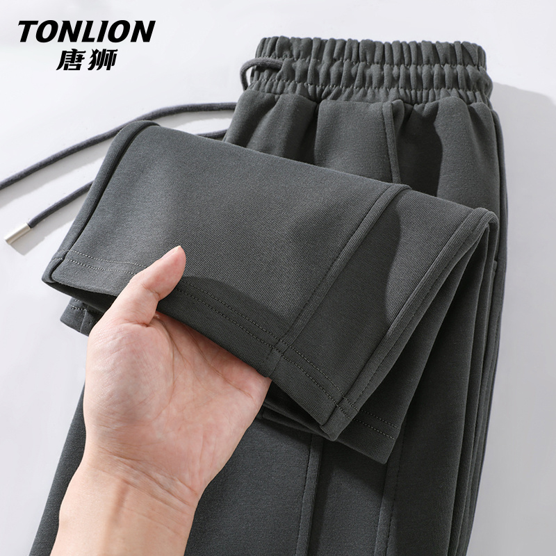 唐狮阔腿裤女2025新款春款直筒裤