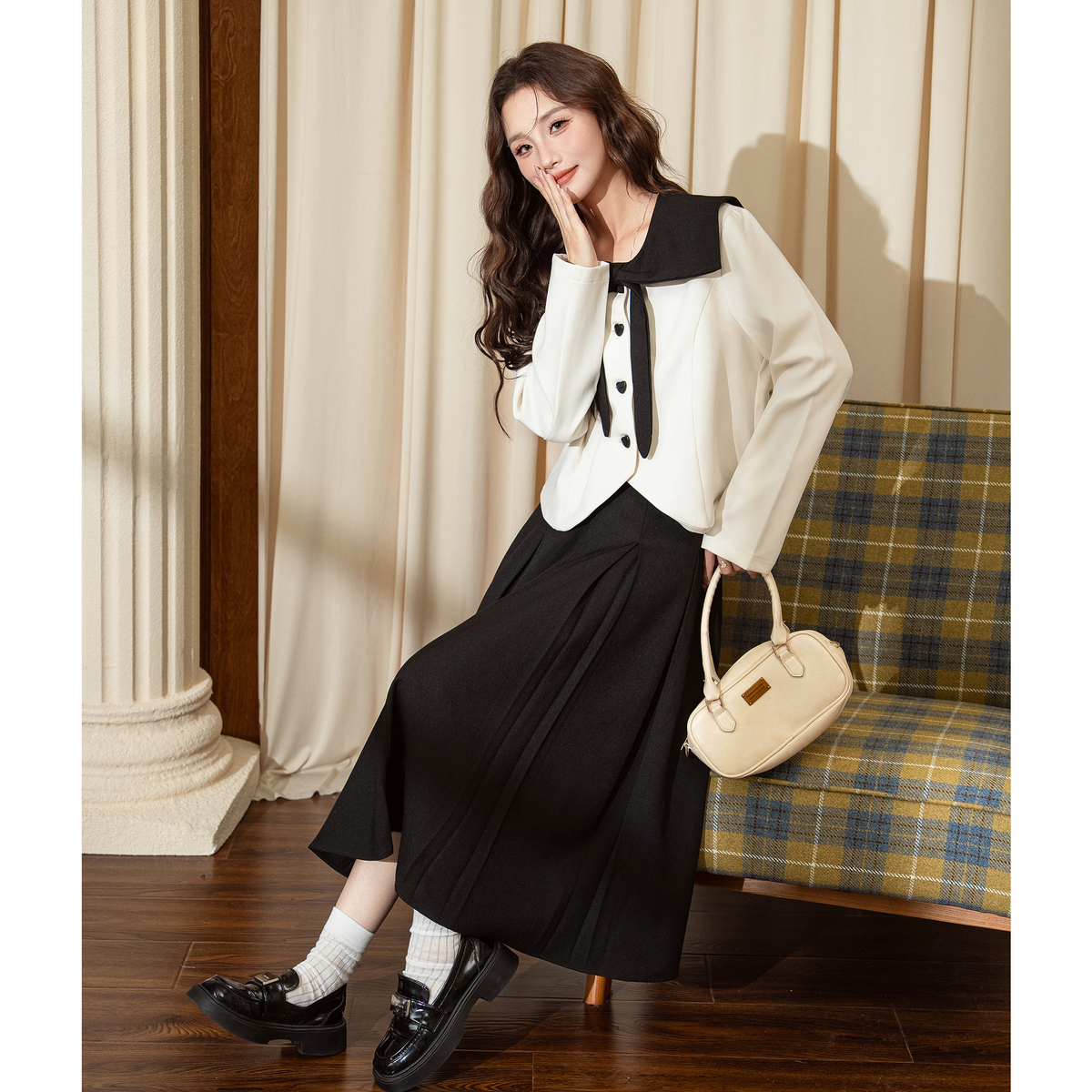 唐狮秋季套装女减龄高级感小香风