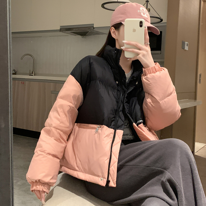 唐狮羽绒服女短款冬季新款爆款冬装外套小个子时尚好看面包服TA