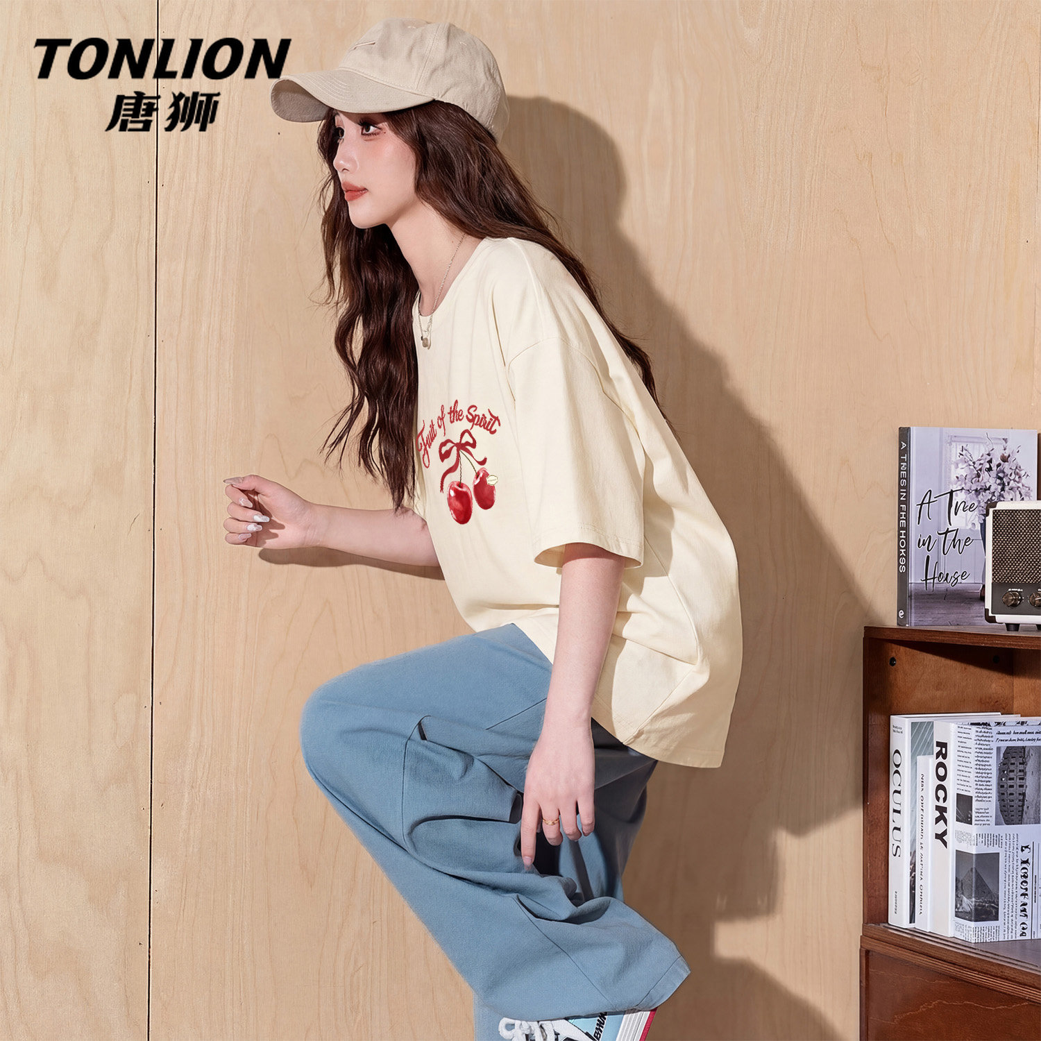 唐狮官方纯棉短袖t恤女2026新款夏大码胖mm半袖打底衫宽松上衣