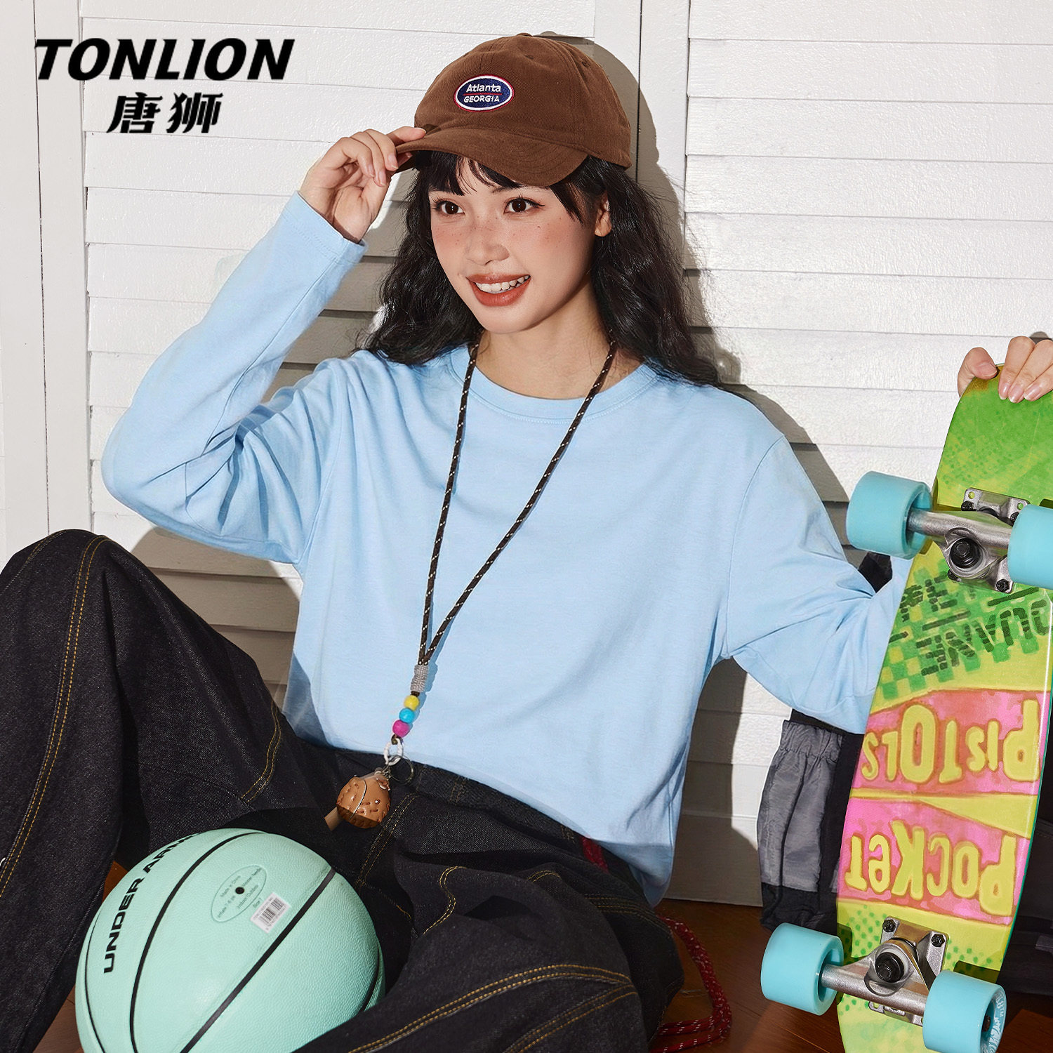 唐狮官方纯棉长袖t恤女2026新款春宽松胖mm打底衫休闲内搭上衣VC,女装/女士精品,T恤,淘宝优惠券,粉丝福利购,淘宝优惠卷