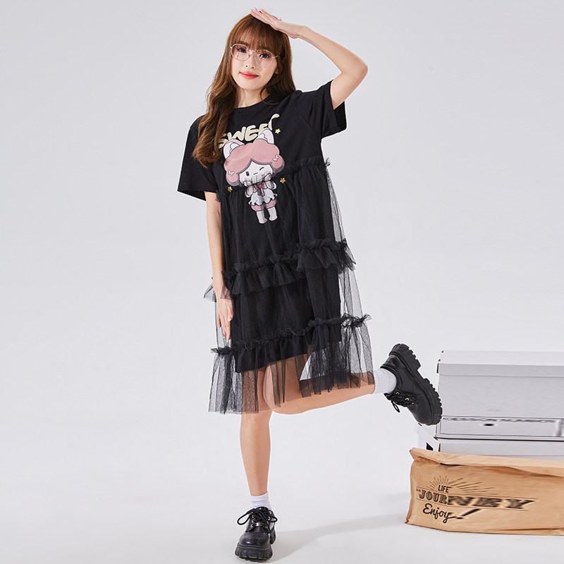 唐狮少女连衣裙子女神夏装新基础款冷淡高级背带吊带裙气质名媛