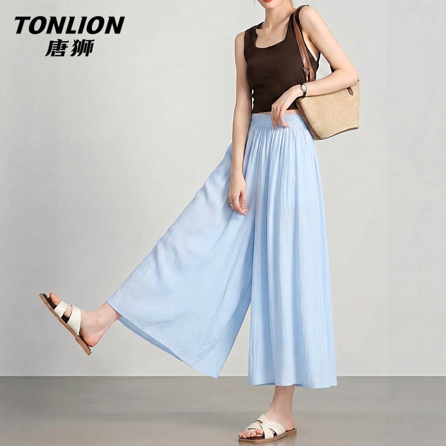 唐狮官方山本裙裤女2026新款夏季今年流行梧桐裤宽松垂感阔腿裤V