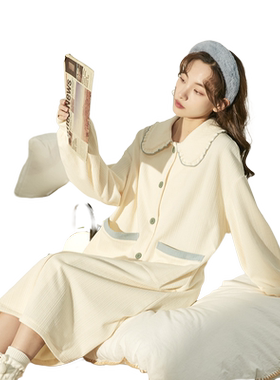 唐狮睡衣女士夏款可爱睡裙春秋季