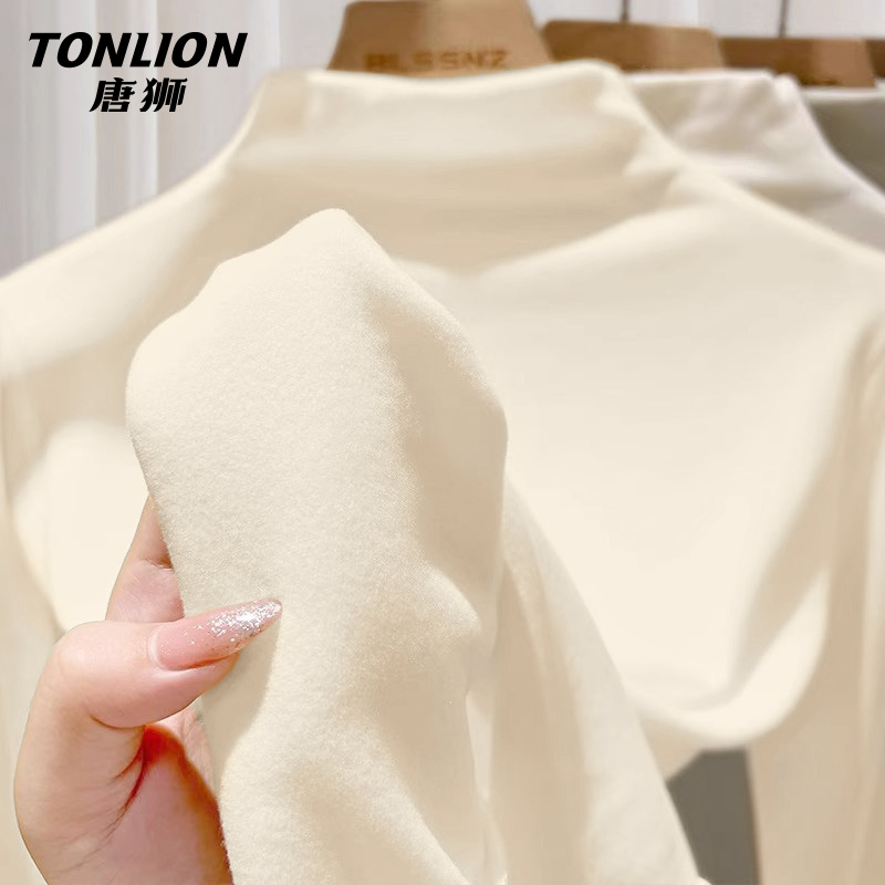 唐狮德绒打底衫女2024新款内搭