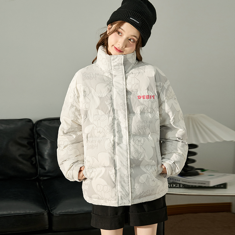 唐狮保暖羽绒服女新款冬装鸭绒外套时尚百搭超好看面包服加厚