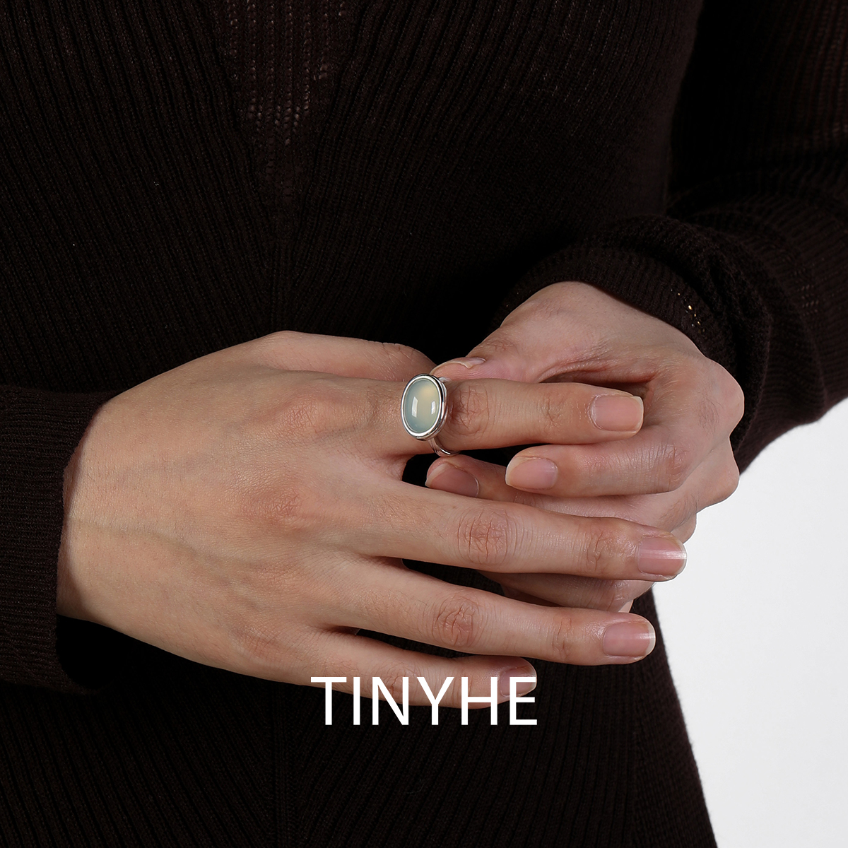 TINYHE米雪990足银开口戒指