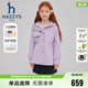 hazzys哈吉斯童装 中大童科技三防连帽外套 女童风衣春新品