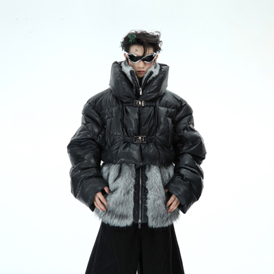ArguECulturE座山雕假两件棉服