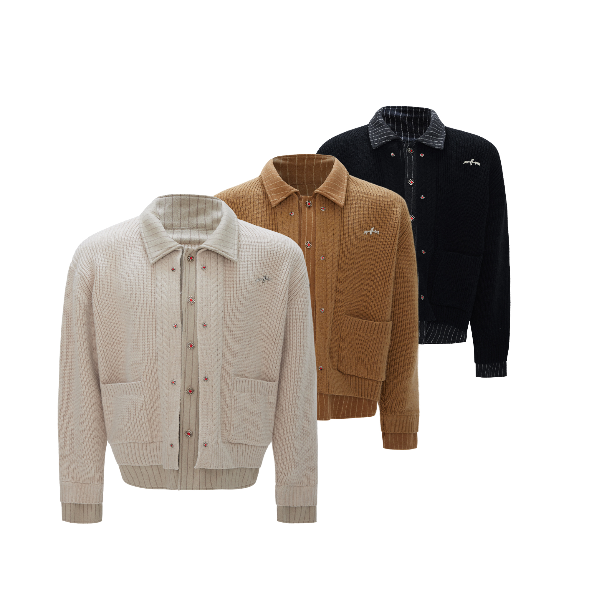 ArguECulturE假两件针织毛衣